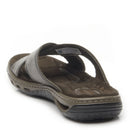 Chinelo Pegada Masculino em Couro Cravo