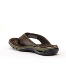 Chinelo Pegada Masculino em Couro Pinhão