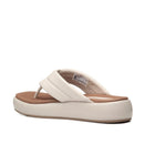 Chinelo Pegada Feminino em Couro Off White