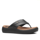 Chinelo Pegada Feminino em Couro Preto