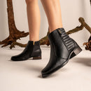 Bota Pegada Feminina em Couro Preto