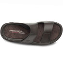Chinelo Pegada Masculino em Couro Brown