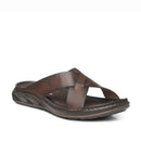 Chinelo Pegada Masculino em Couro Pinhão