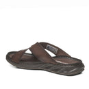 Chinelo Pegada Masculino em Couro Pinhão