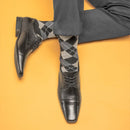 Sapato Social Pegada Masculino em Couro Preto