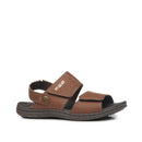 Sandália Pegada Infantil em Microfibra Pinhão