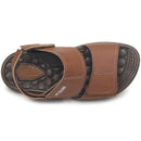 Sandália Pegada Infantil em Microfibra Pinhão