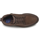 Coturno Pegada Masculino em Couro Castanho