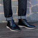 Bota Pegada Masculina em Couro Preto