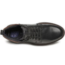 Coturno Pegada Masculino em Couro Preto