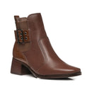 Bota Pegada Feminina em Couro Pinhão