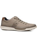 Sapatênis Pegada Masculino em Couro Areia